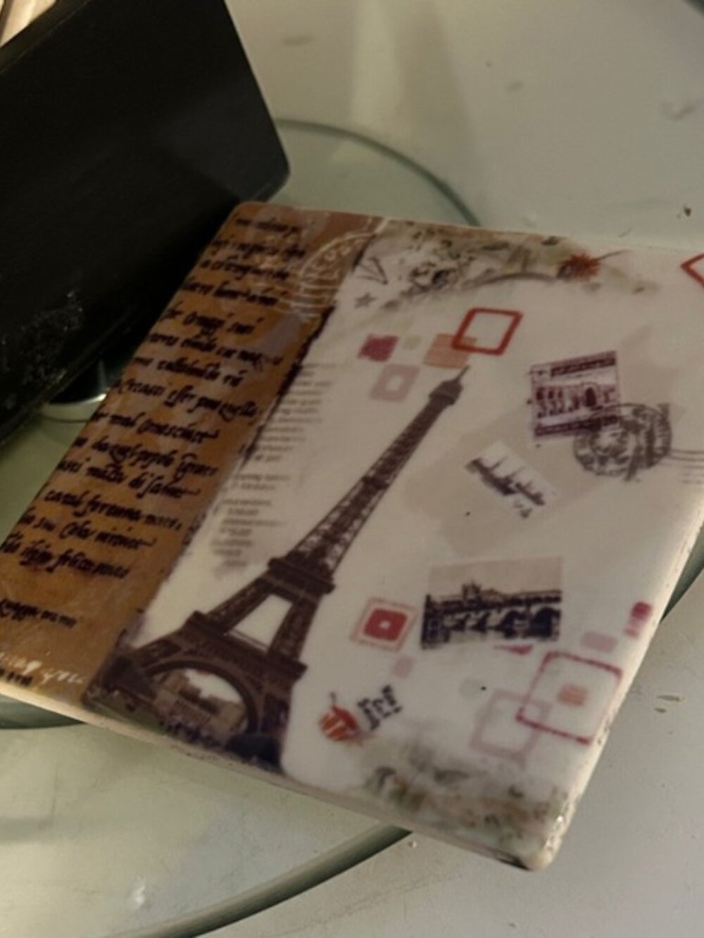 Paris Themed Coaster Set - Picture 2 of 5